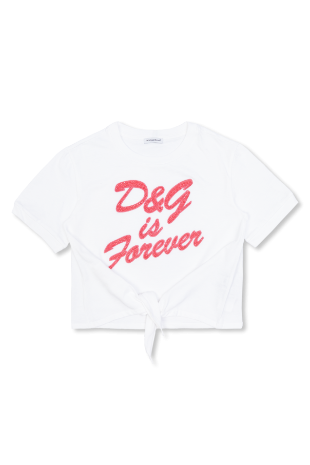 Dolce & Gabbana Kids T-shirt z logo