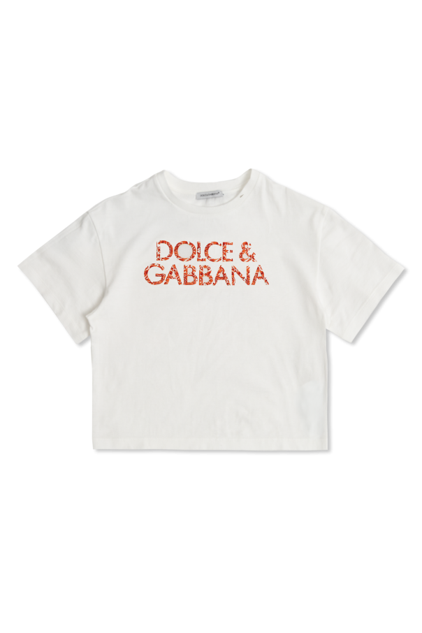 T-shirt with logo od Dolce & Gabbana Kids