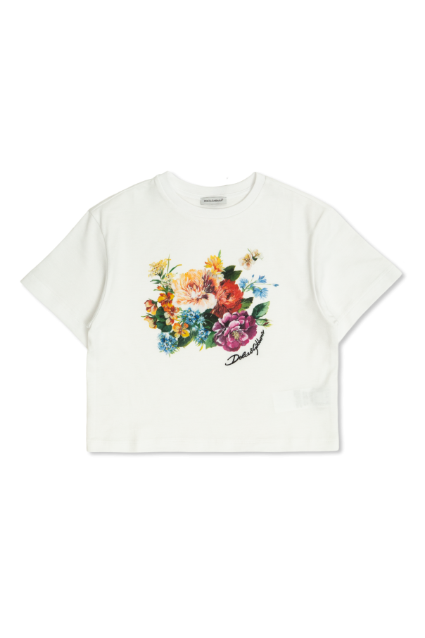 T-shirt with logo od Dolce & Gabbana Kids