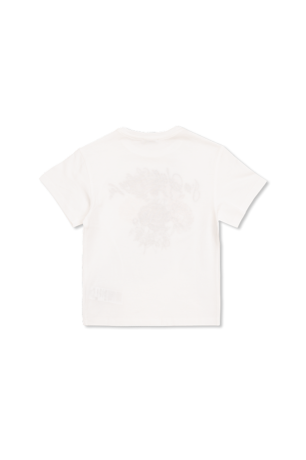 Dolce & Gabbana Kids Bawełniany t-shirt z nadrukiem