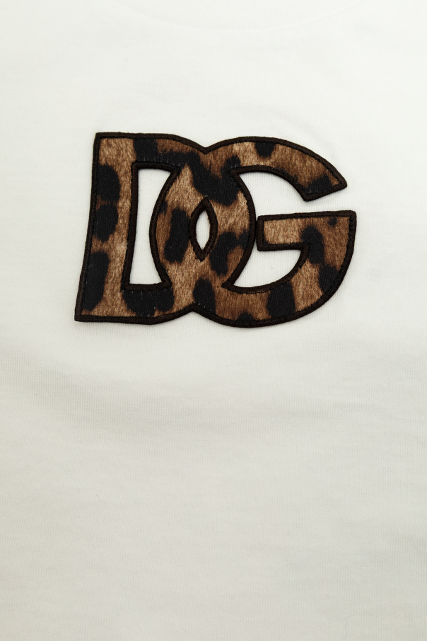 Dolce & Gabbana Kids Camiseta con parche con logo