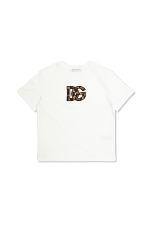 T-shirt z naszywką z logo