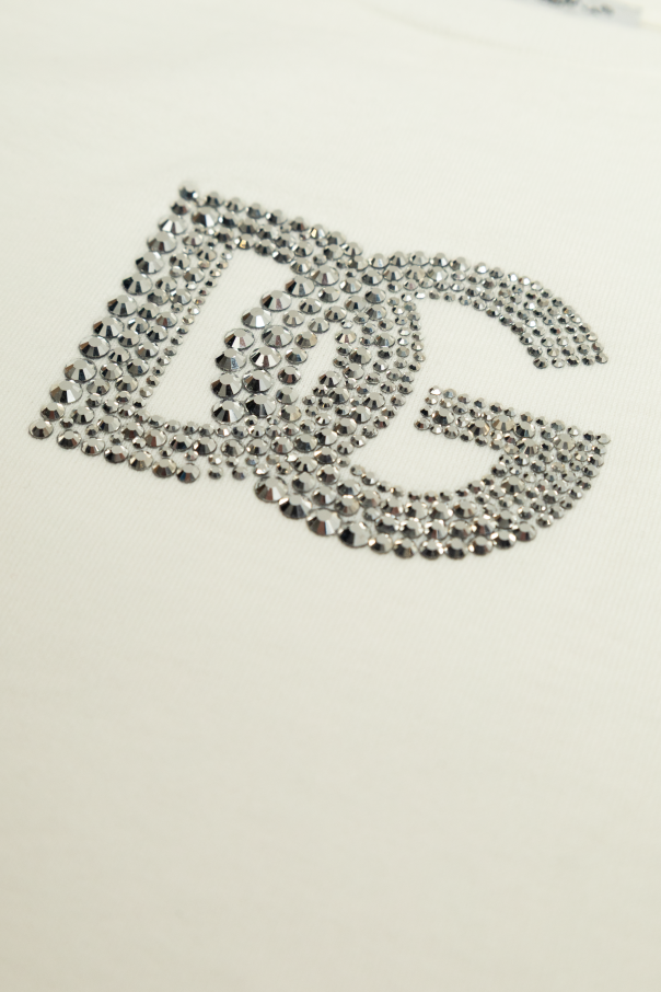 Dolce & Gabbana Kids T-shirt with a shimmering logo