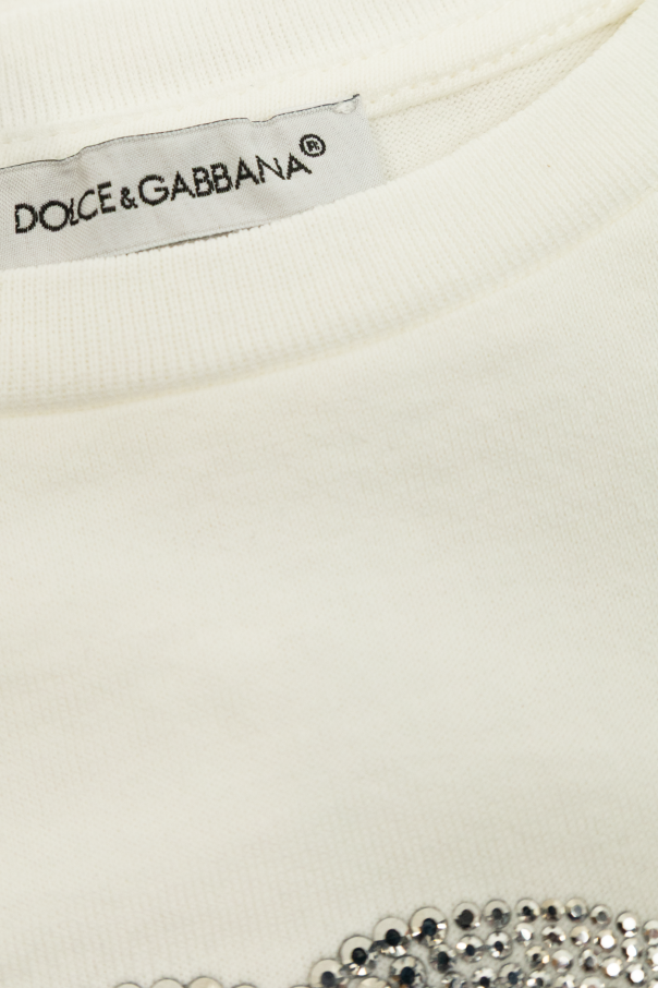 Dolce & Gabbana Kids T-shirt with a shimmering logo