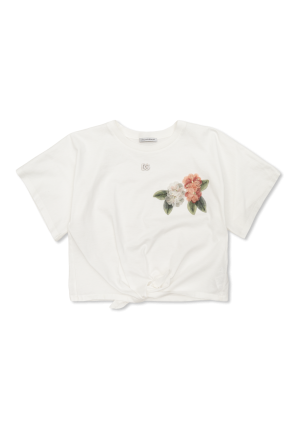 Camiseta con aplicación floral