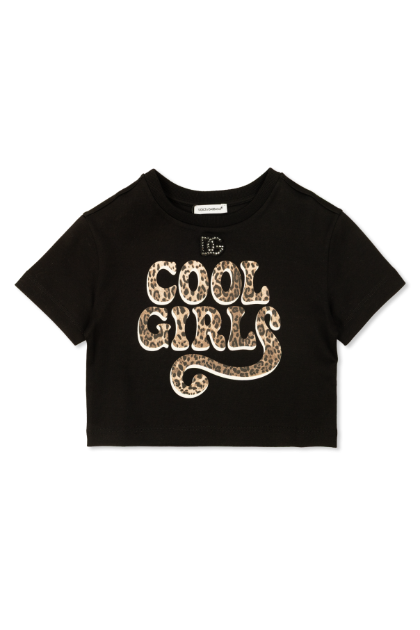 T-shirt with printed logo od Dolce & Gabbana Kids