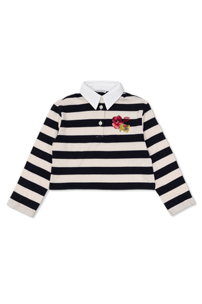Striped polo shirt
