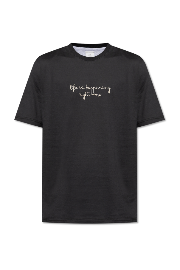 T-shirt with embroidery od Eleventy