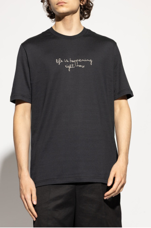 Eleventy T-shirt with embroidery