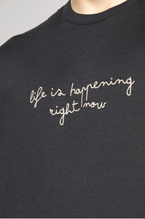 Eleventy T-shirt with embroidery