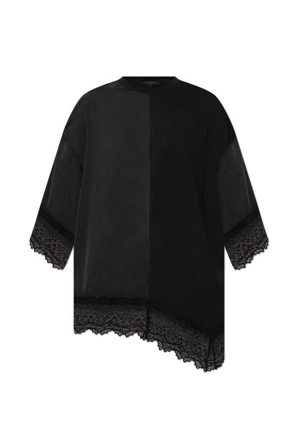 AllSaints Camiseta con acabado de encaje ‘Lenny’