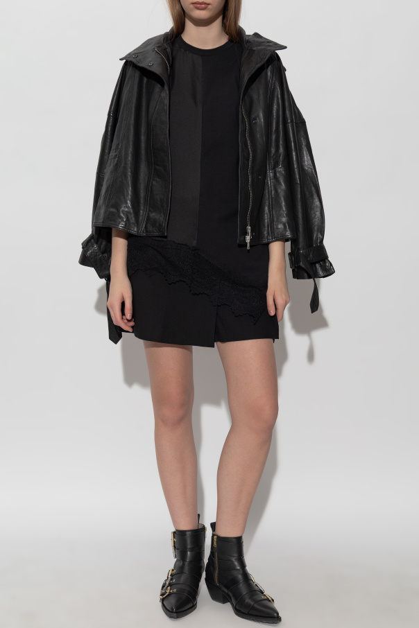 AllSaints Camiseta con acabado de encaje ‘Lenny’