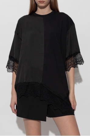 AllSaints Camiseta con acabado de encaje ‘Lenny’