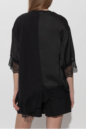 AllSaints Camiseta con acabado de encaje ‘Lenny’