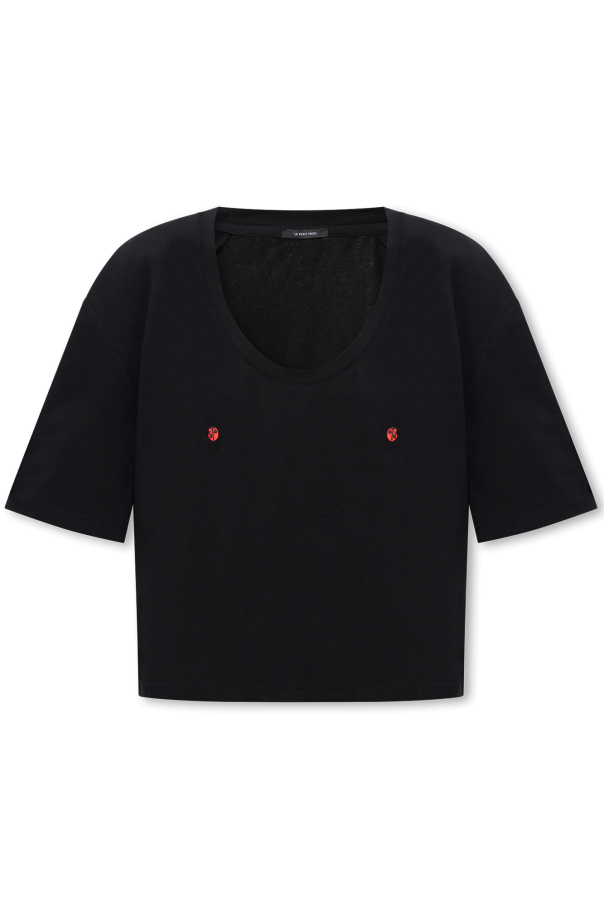 Czarny T-shirt ‘Coccinelle’ Le Petit Trou - Vitkac Polska