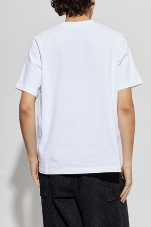 Casablanca T-shirt z kolorowym nadrukiem