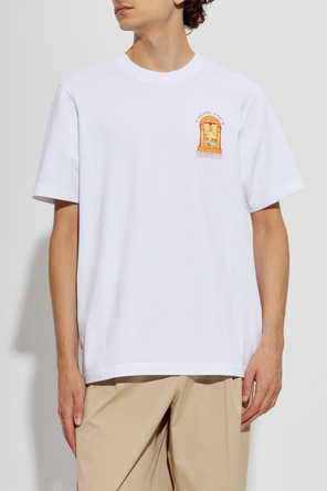 Casablanca T-shirt z kolorowym nadrukiem