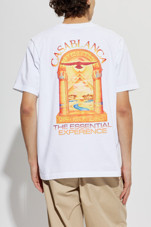 Casablanca T-shirt z kolorowym nadrukiem