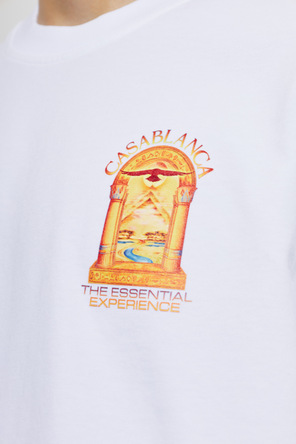 Casablanca T-shirt z kolorowym nadrukiem