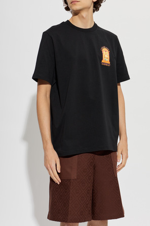 Casablanca T-shirt z kolorowym nadrukiem