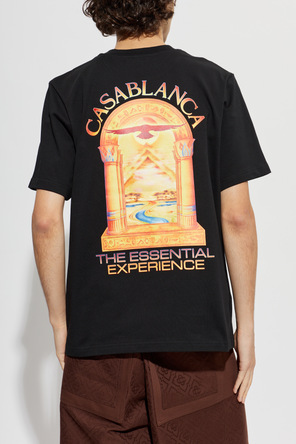Casablanca T-shirt z kolorowym nadrukiem