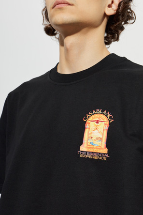 Casablanca T-shirt z kolorowym nadrukiem