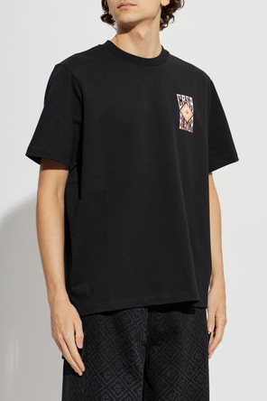 Casablanca T-shirt z kolorowym nadrukiem