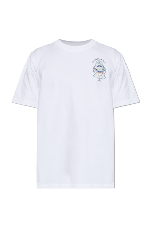 T-shirt z kolorowym nadrukiem od Casablanca