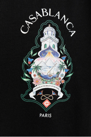 Casablanca T-shirt z kolorowym nadrukiem