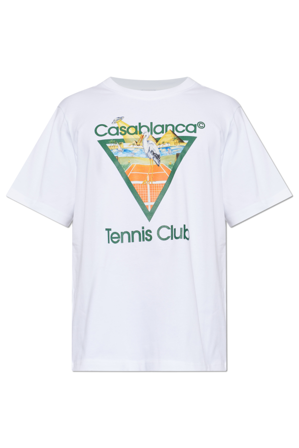 T-shirt with colorful print od Casablanca