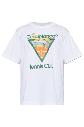 T-shirt z kolorowym nadrukiem od Casablanca