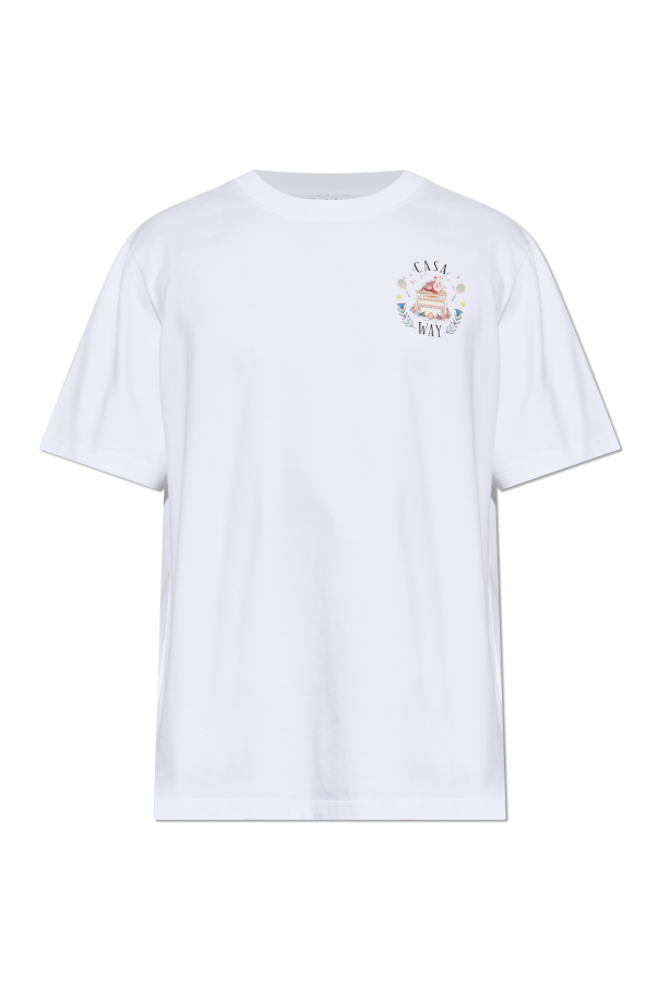 T-shirt with colorful print od Casablanca