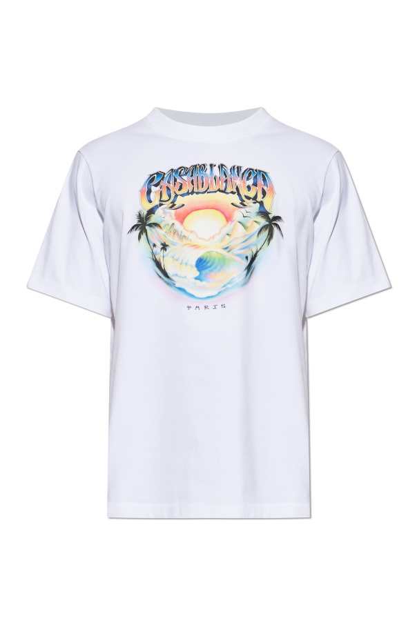 T-shirt with colorful print od Casablanca