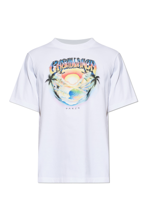 T-shirt z kolorowym nadrukiem od Casablanca