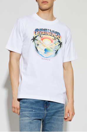 Casablanca T-shirt z kolorowym nadrukiem