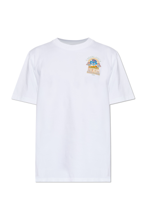 T-shirt z kolorowym nadrukiem od Casablanca