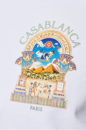 Casablanca T-shirt z kolorowym nadrukiem
