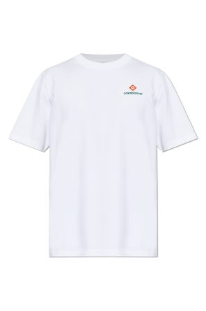 T-shirt z nadrukowanym logo od Casablanca