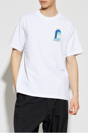 Casablanca T-shirt z kolorowym nadrukiem