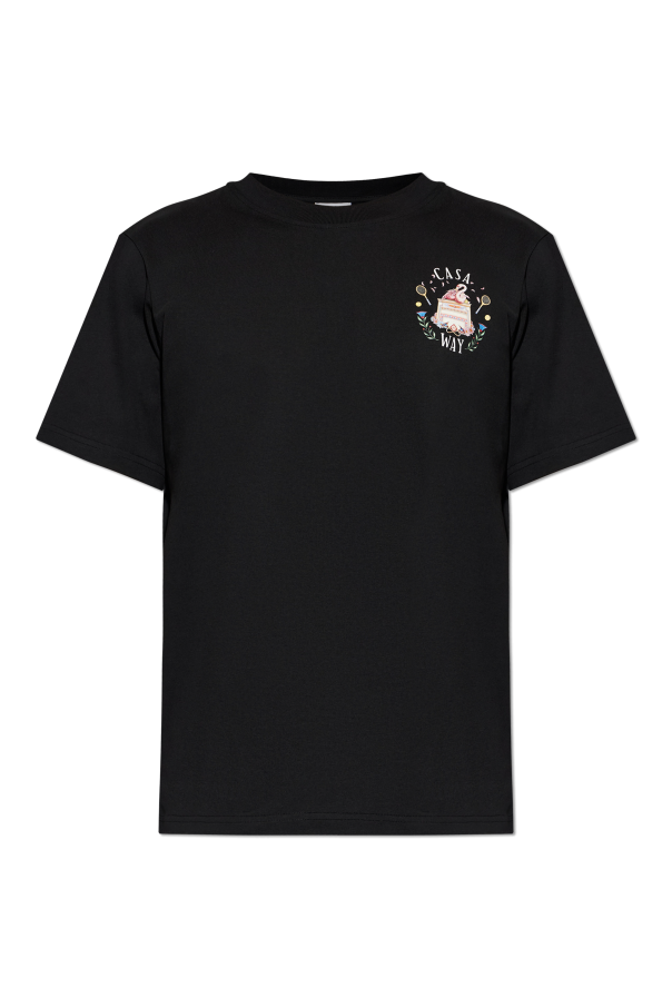 T-shirt with colorful print od Casablanca