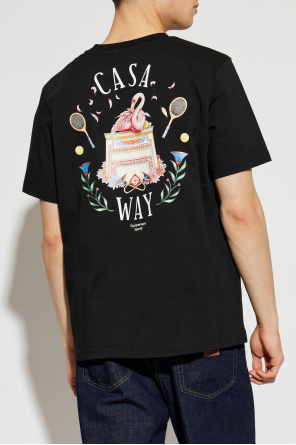 Casablanca T-shirt with colorful print