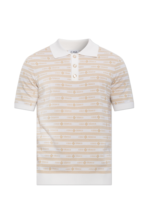 Wool polo with monogram od Casablanca