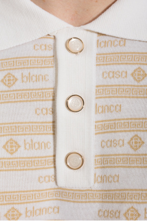 Casablanca Wool polo with monogram