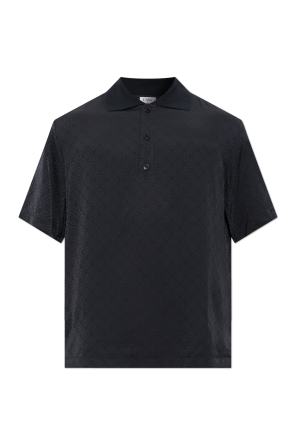 Polo satinado con monograma