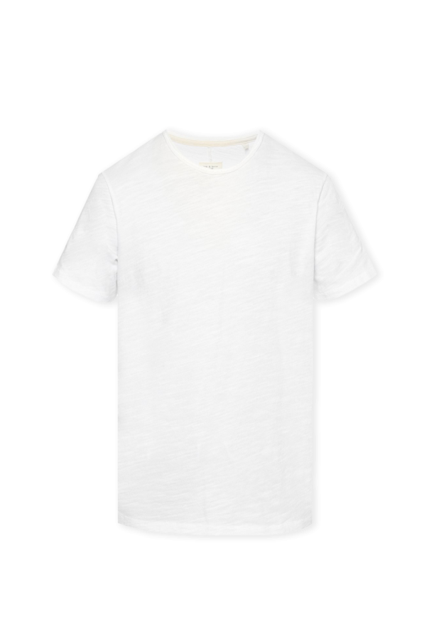 Rag & Bone  Bawełniany t-shirt chiaro z okrągłym dekoltem
