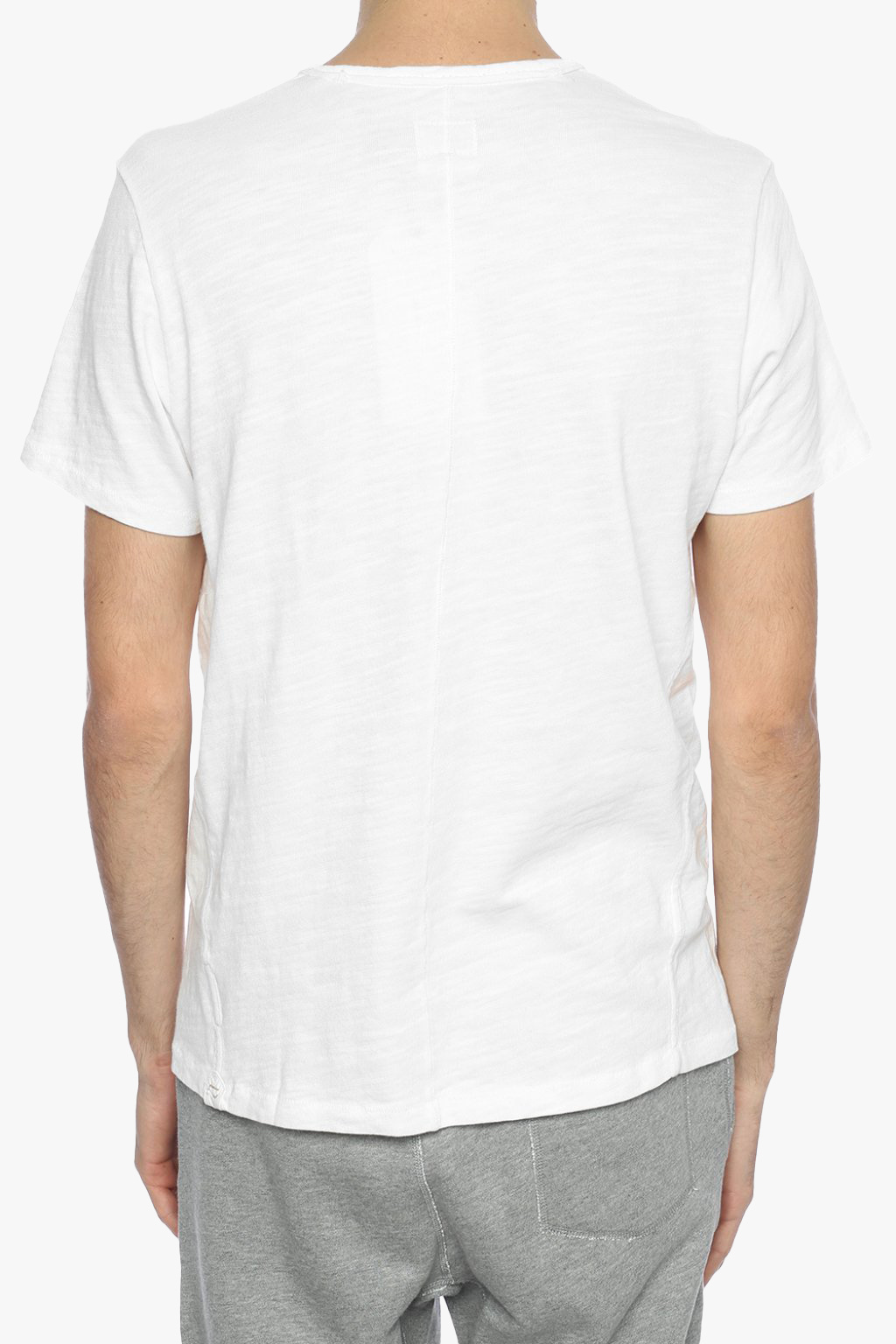 GenesinlifeShops Chad - shirt Rag & Bone - White Crewneck T - T-shirt with  elastic on the sleeves and hem