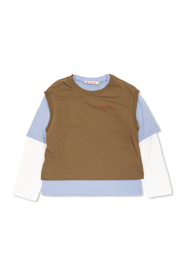 T-shirt with logo od Marni Kids