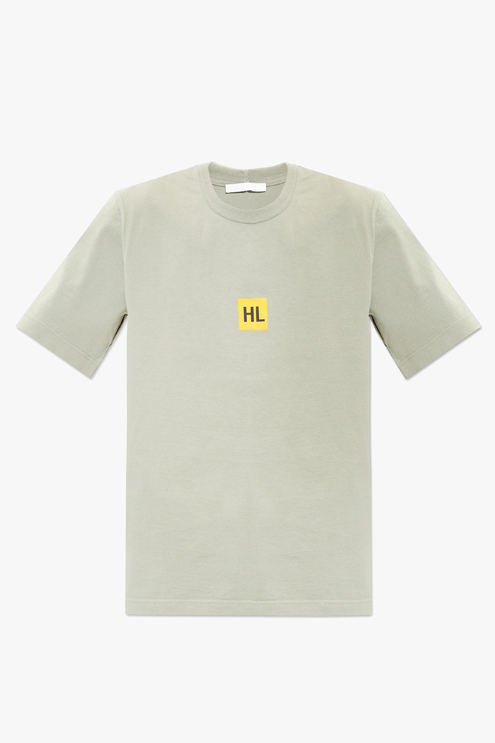 Helmut Lang Zulu & Zephyr Ribstrikket T-shirt i cremehvid bomuldsjersey Del af sæt