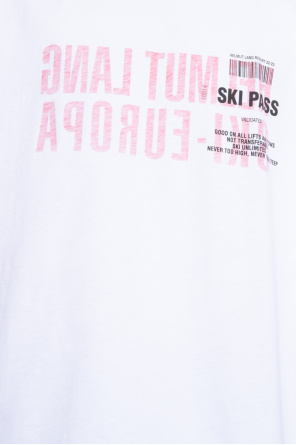 Helmut Lang Barbour logo t-shirt X-Alps in burgundy