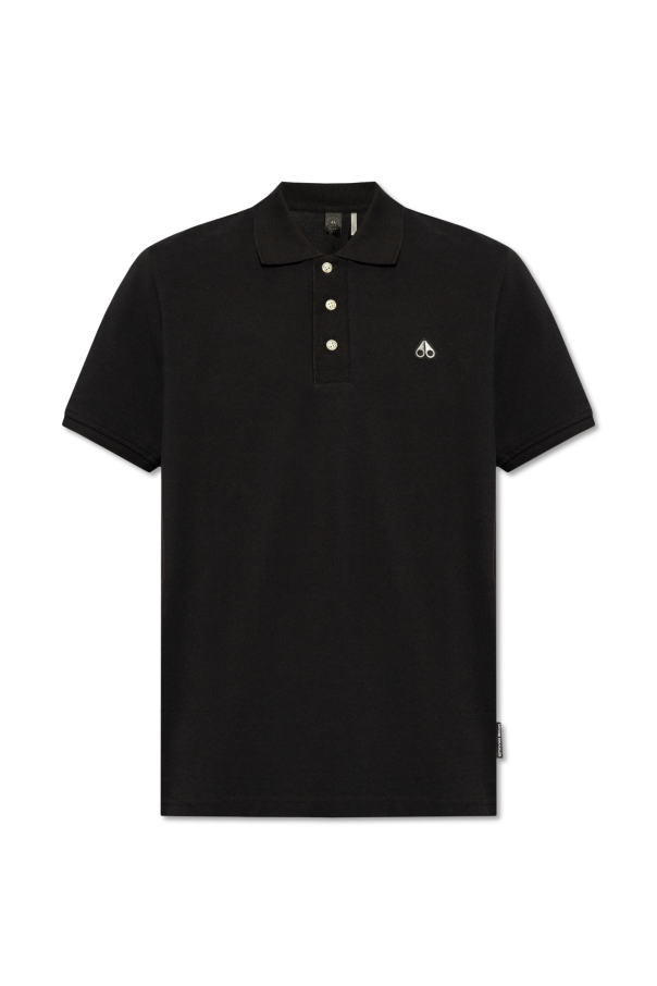 Moose Knuckles polo Camiseta shirt with patch